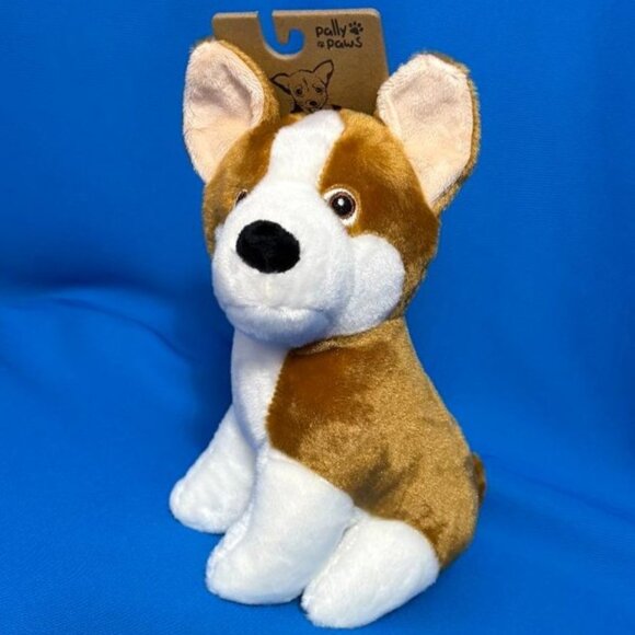 BRAND NEW ~ NWT  CORGI TYPE / HUSKY TYPE DOG PLUSH CHEW / PLAY TOY WITH SQUEAKER - Picture 4 of 16